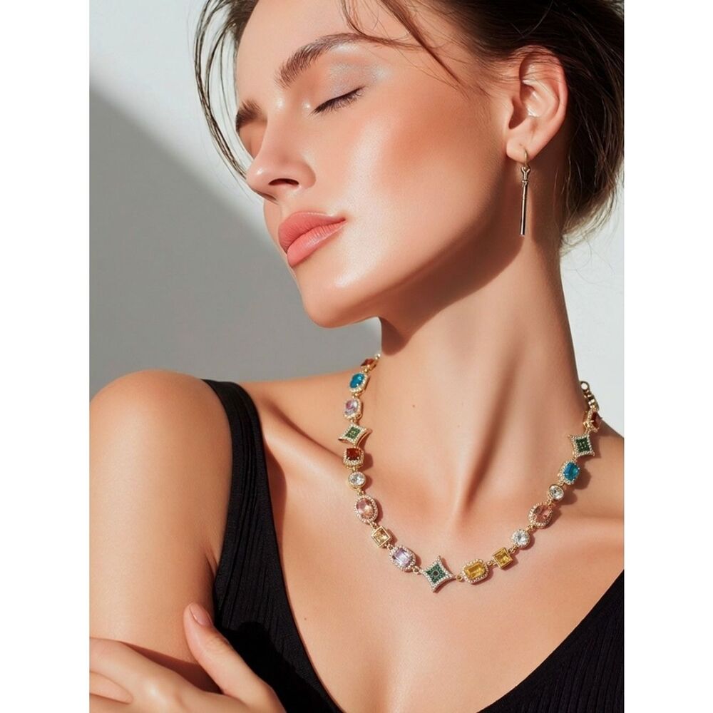 Stunning Jeweled  Statement Necklace